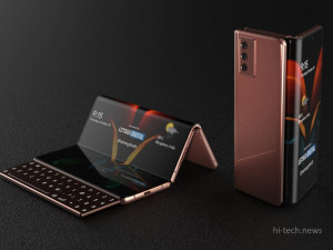 Samsung работает над двухшарнирным складным смартфоном Galaxy с выдвижной клавиатурой!