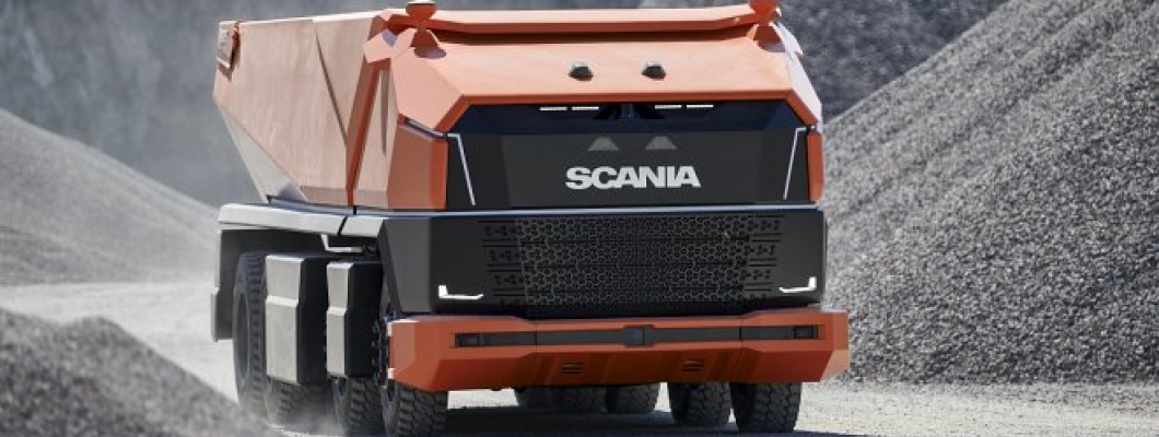 Автономный самосвал Scania демонстрирует будущее беспилотных грузовиков