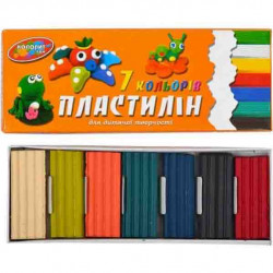  ПЛАСТИЛИН 150 Г, 7 ЦВЕТОВ 