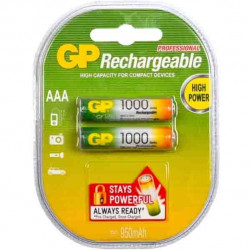   АККУМУЛЯТОРЫ GP ААА 1000 ПЕРЕЗАРЯЖАЕМЫЕ