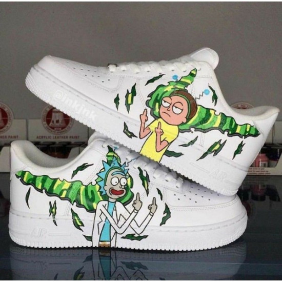 Кроссовки Nike Air Force 1 low. Rick and Morty
